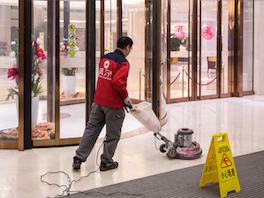 美汐清潔丨天泰賓館石材護(hù)理案例